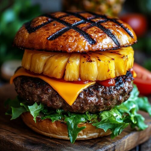 Hamburguesa la Hawaiana