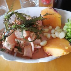 Ceviche en Crema de Rocoto