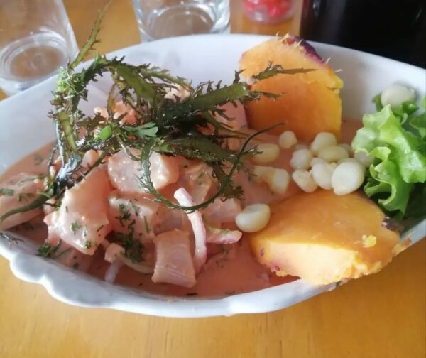 Ceviche en Crema de Rocoto