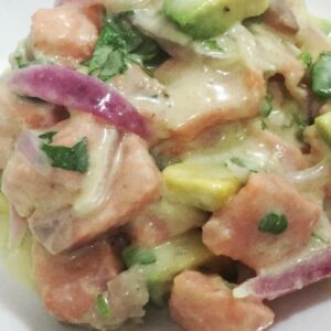 Ceviche en crema de Palta
