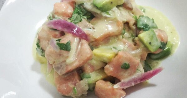 Ceviche en crema de Palta